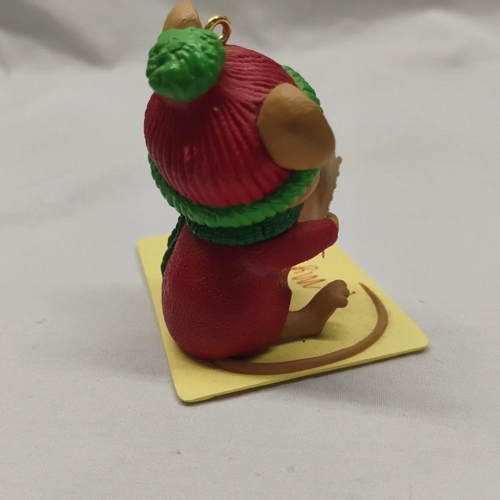 Vintage Hallmark Keepsake Ornament-Handle with Care 1999‎ Christmas Mouse